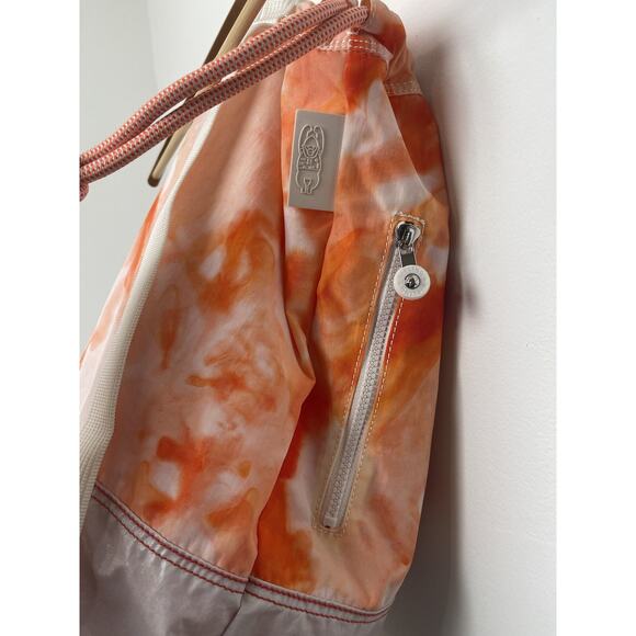 Kipling Konawa Large Tote Shoulder Bag Adjustable Drawstring Strap Tie Dye Red - Picture 6 of 13
